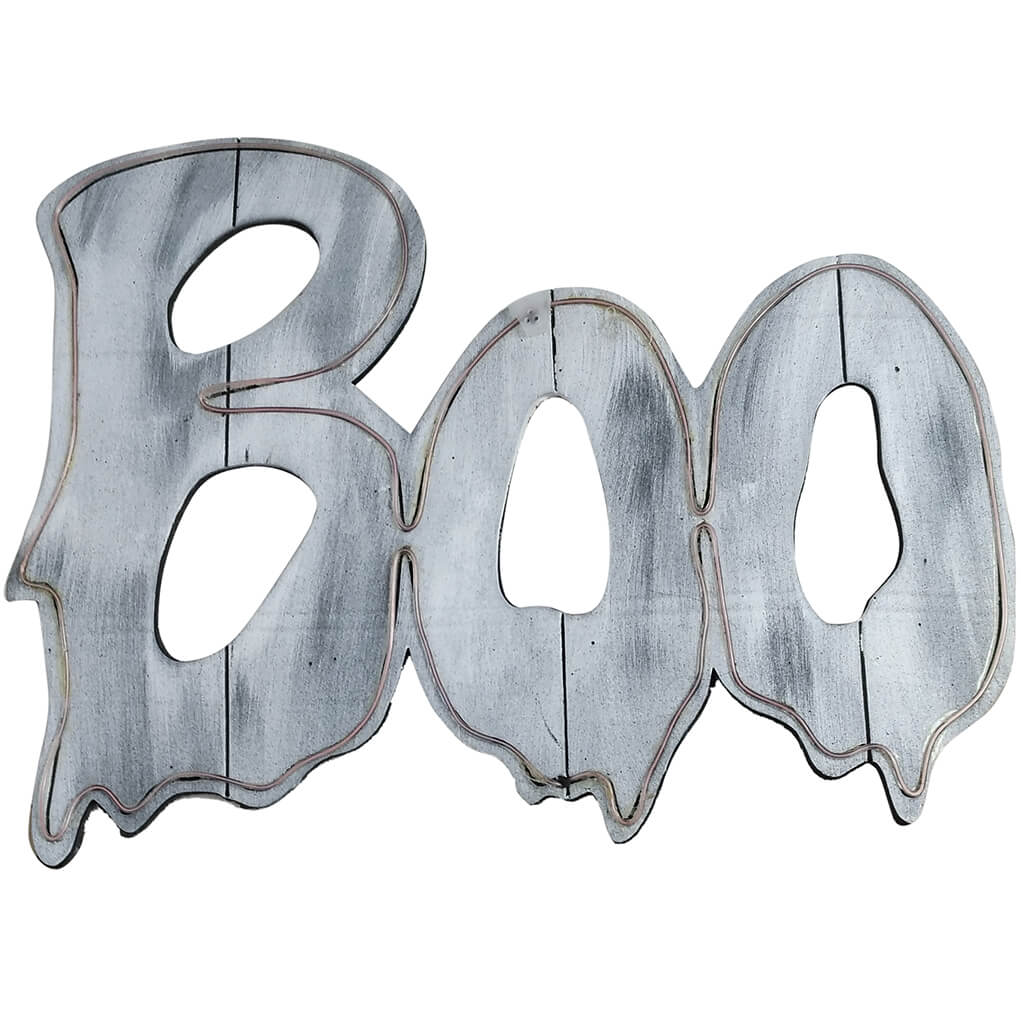 Halloween Light Up Boo Sign