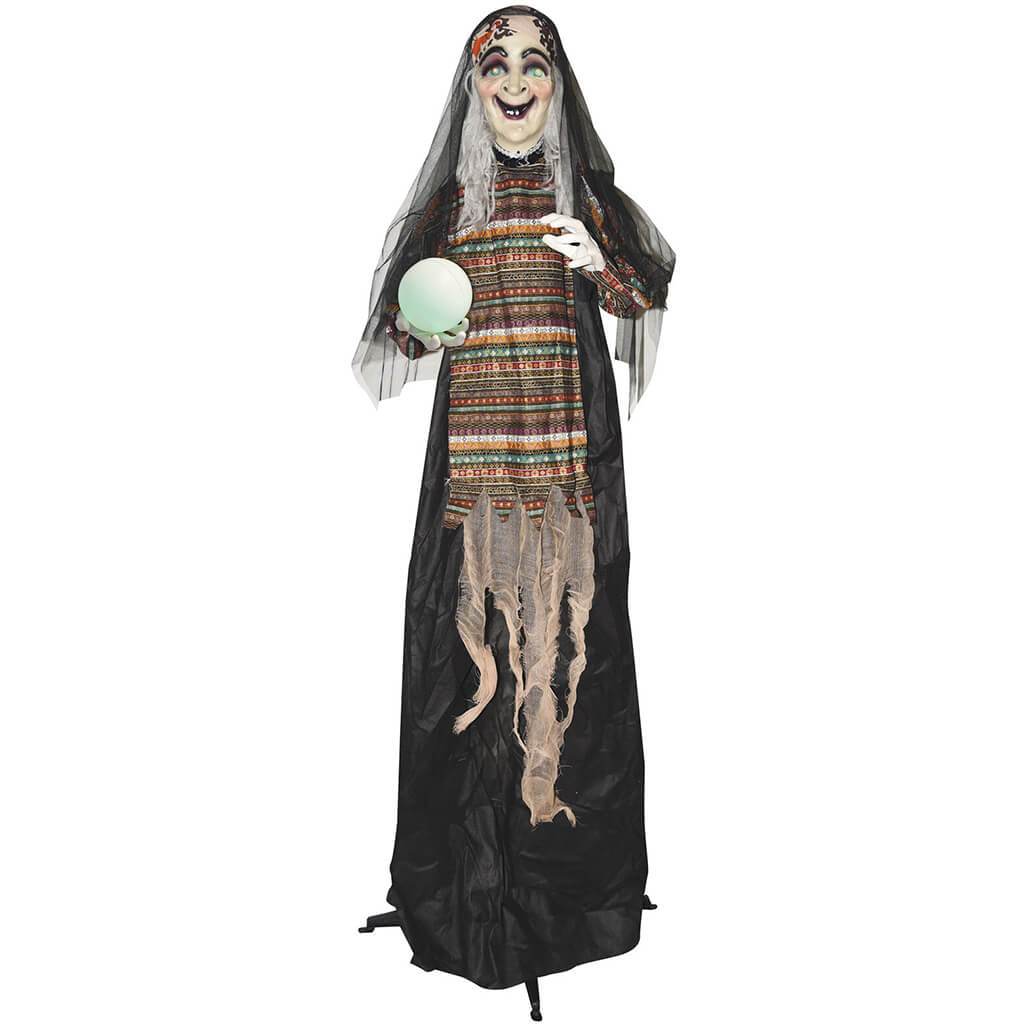 Animated Standing Fortune Telling Witch