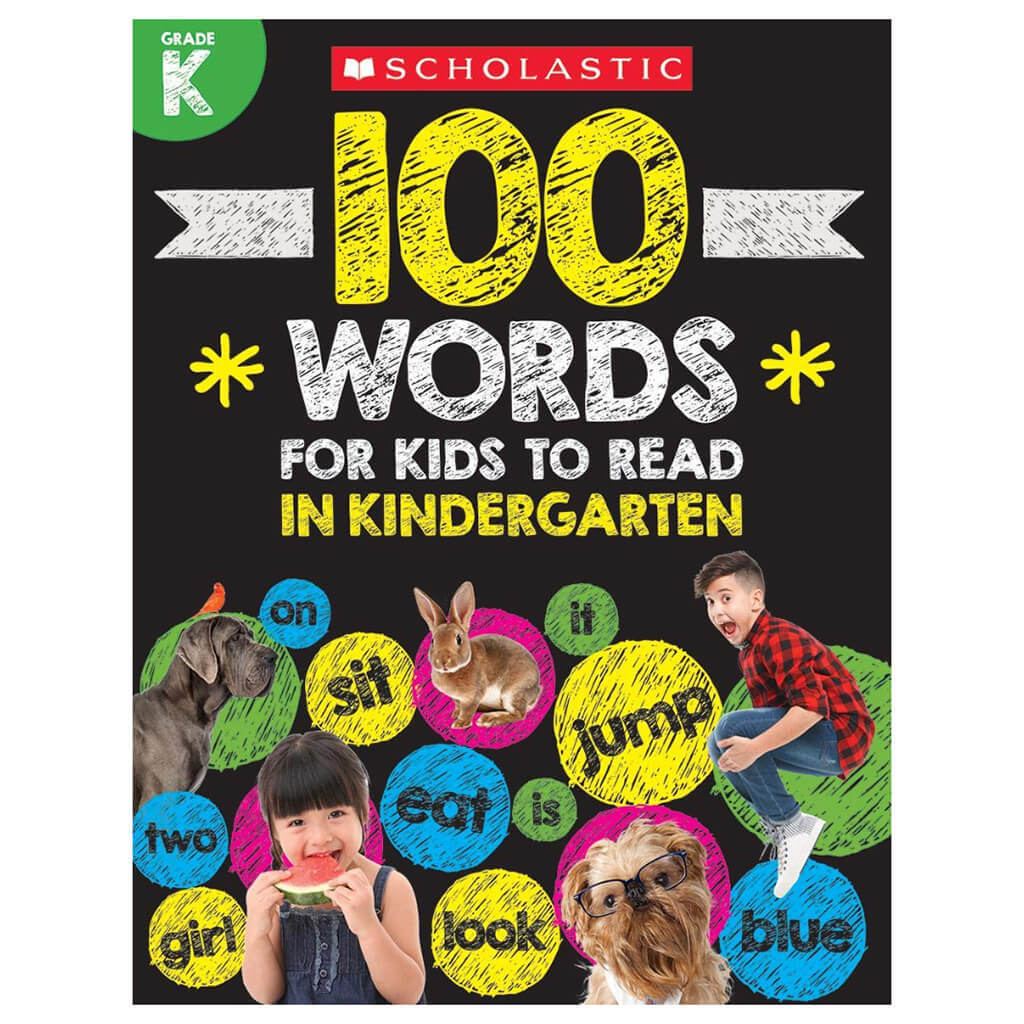 Words for Kids to Read in Kindergarten Workbook