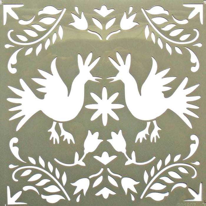 AMERICANA DECOR STENCIL OTOMI PATTERN 8IN X 8IN