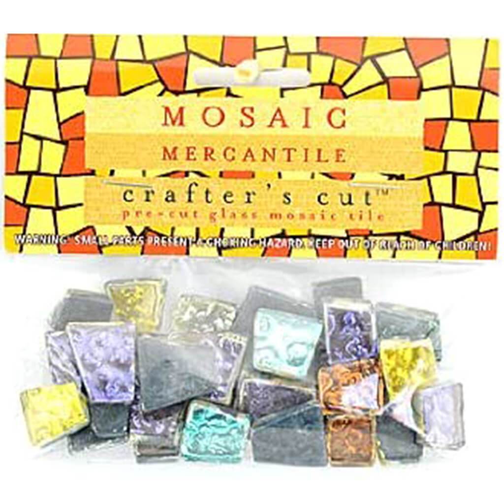 Crafter&#39;s Cut Gem Mosaic Tiles Shimmer Sssorted 1/6lb