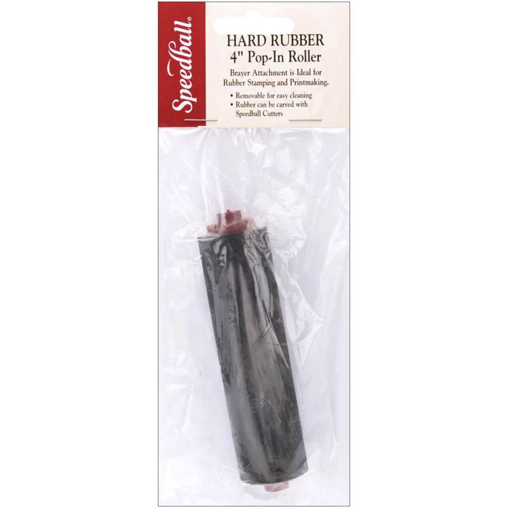 Pop In Replacement Roller Hard Rubber for Brayer 4in