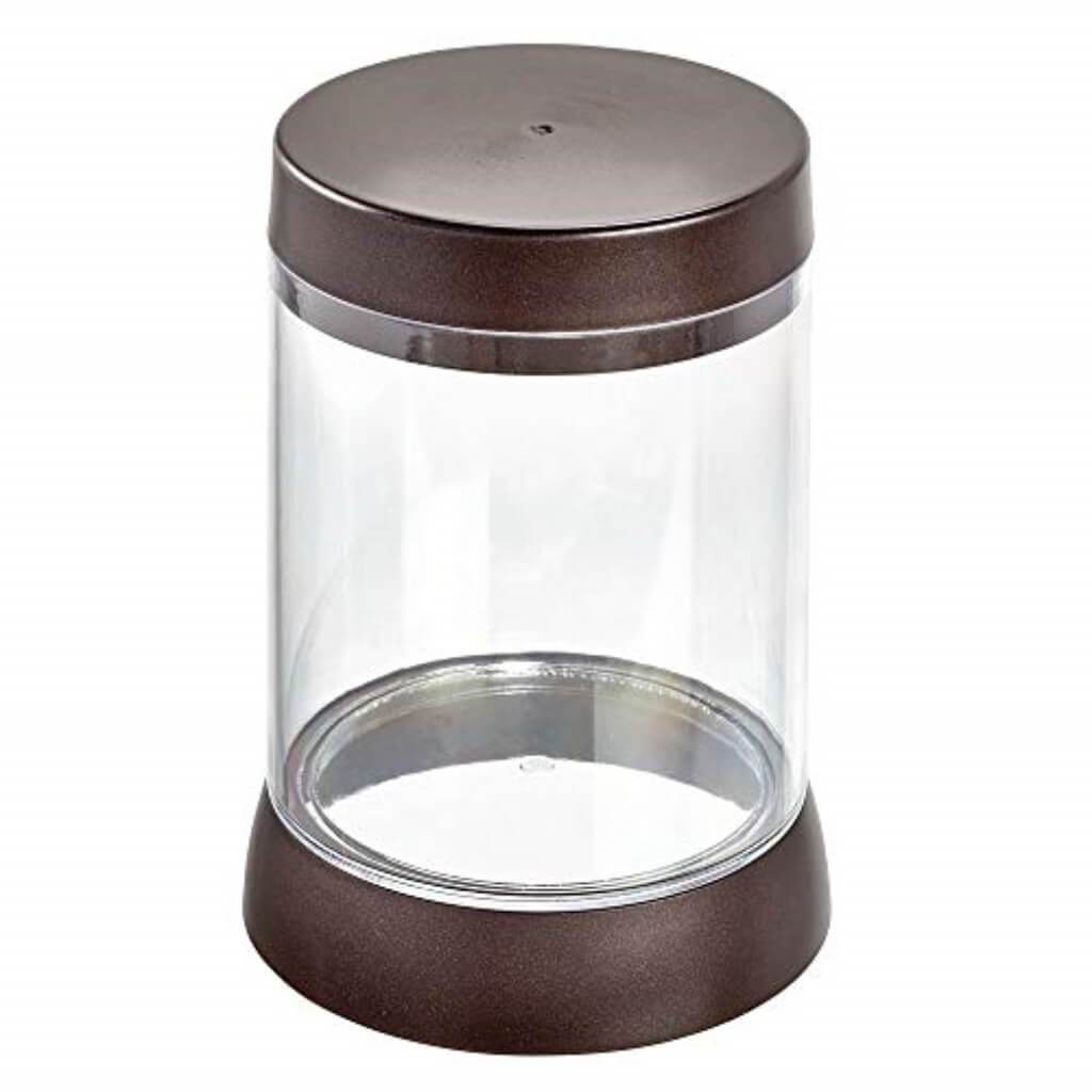 HALEY CANISTER CLEAR/BRONZE 