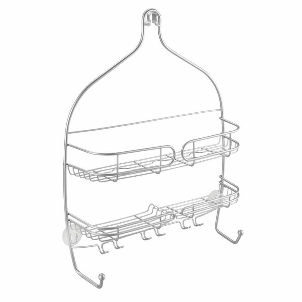 NEO WIDE SHOWER CADDY SILVER 