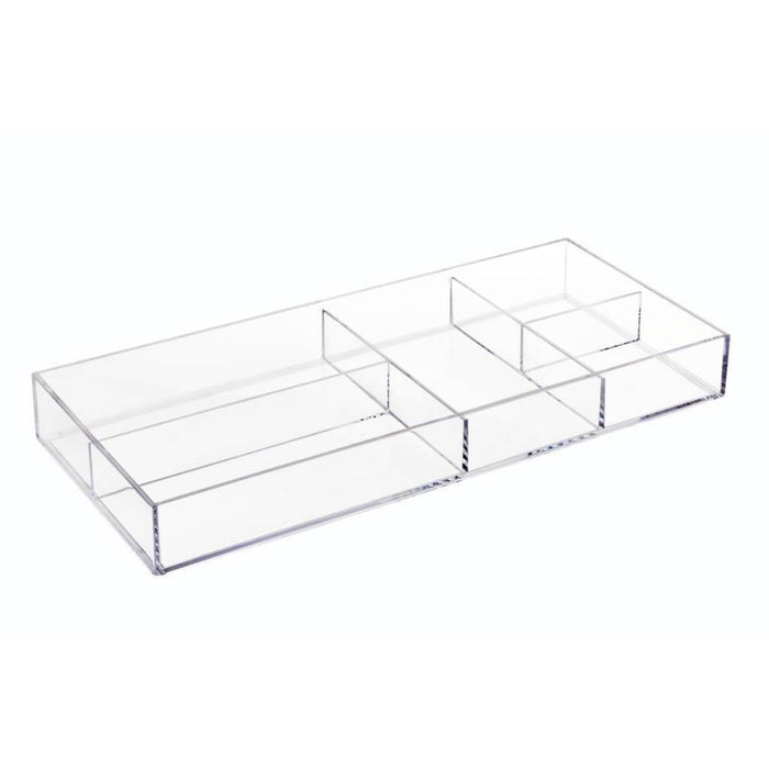 CLARITY DIVIDED TRAY - 16" X 7 