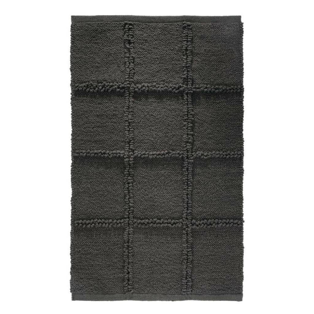 GRID RUG CHARCOAL 