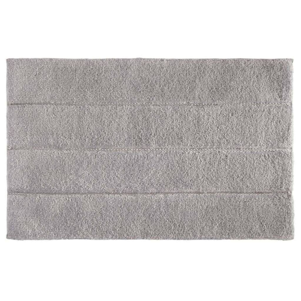 STRIPE PLUSH RUG GRAY 