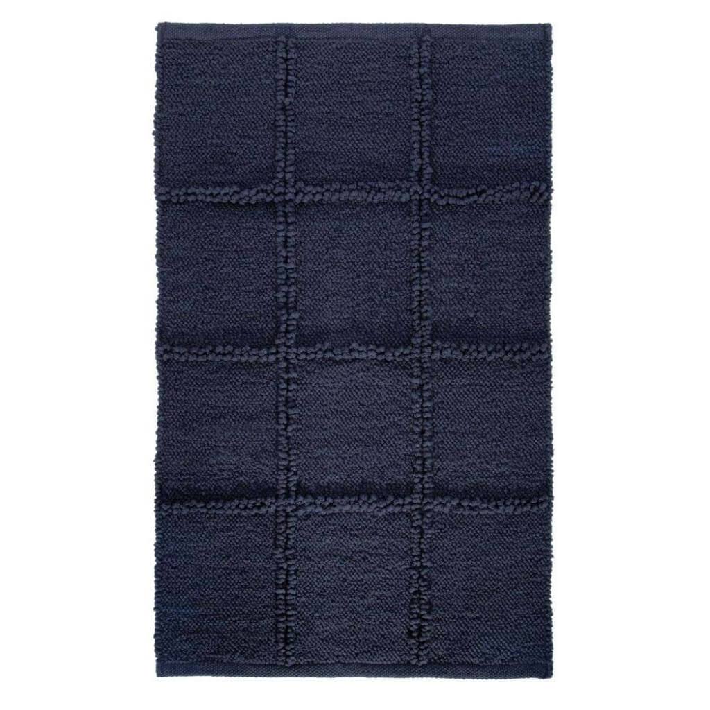 GRID RUG NAVY 