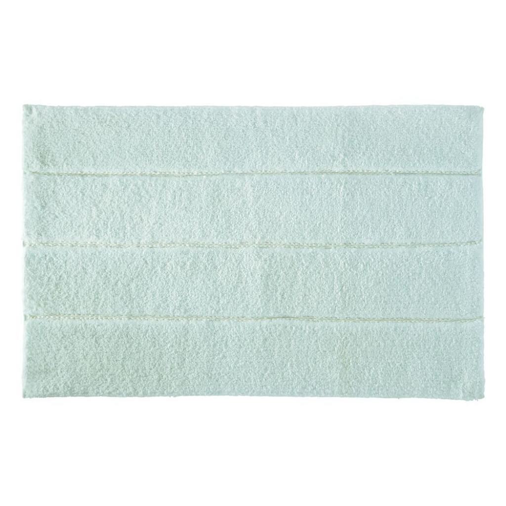 STRIPE PLUSH RUG SPA BLUE 