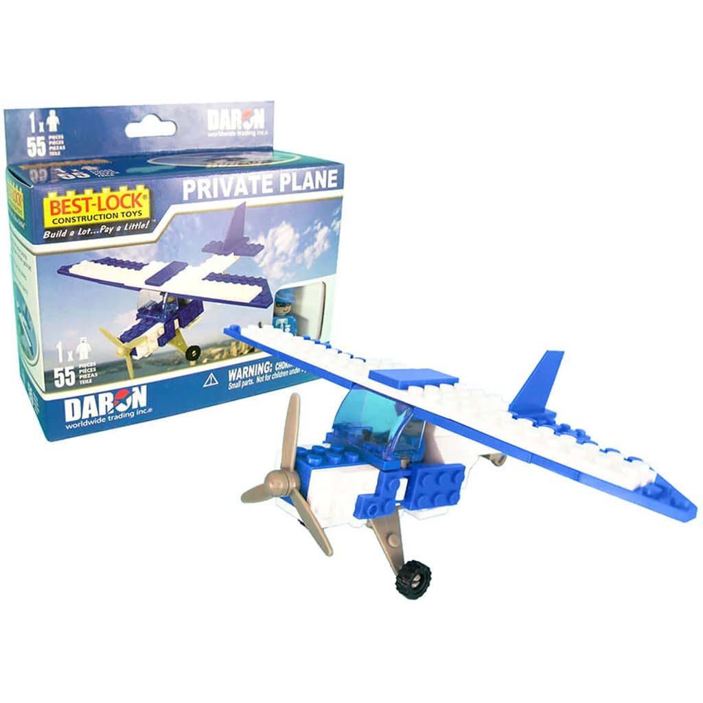 Private Plane Construction Toy 55pcs