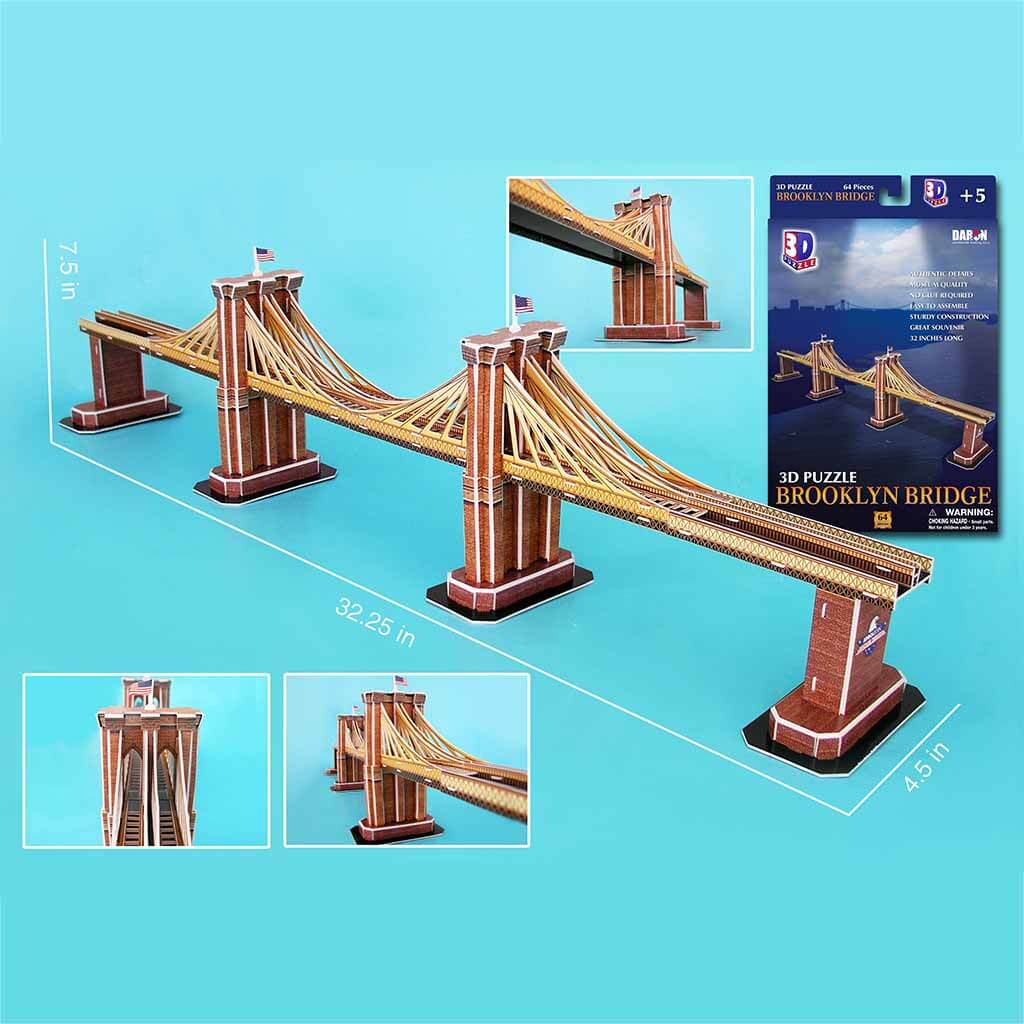 Brooklyn Bridge 3D Puzzle 64pcs