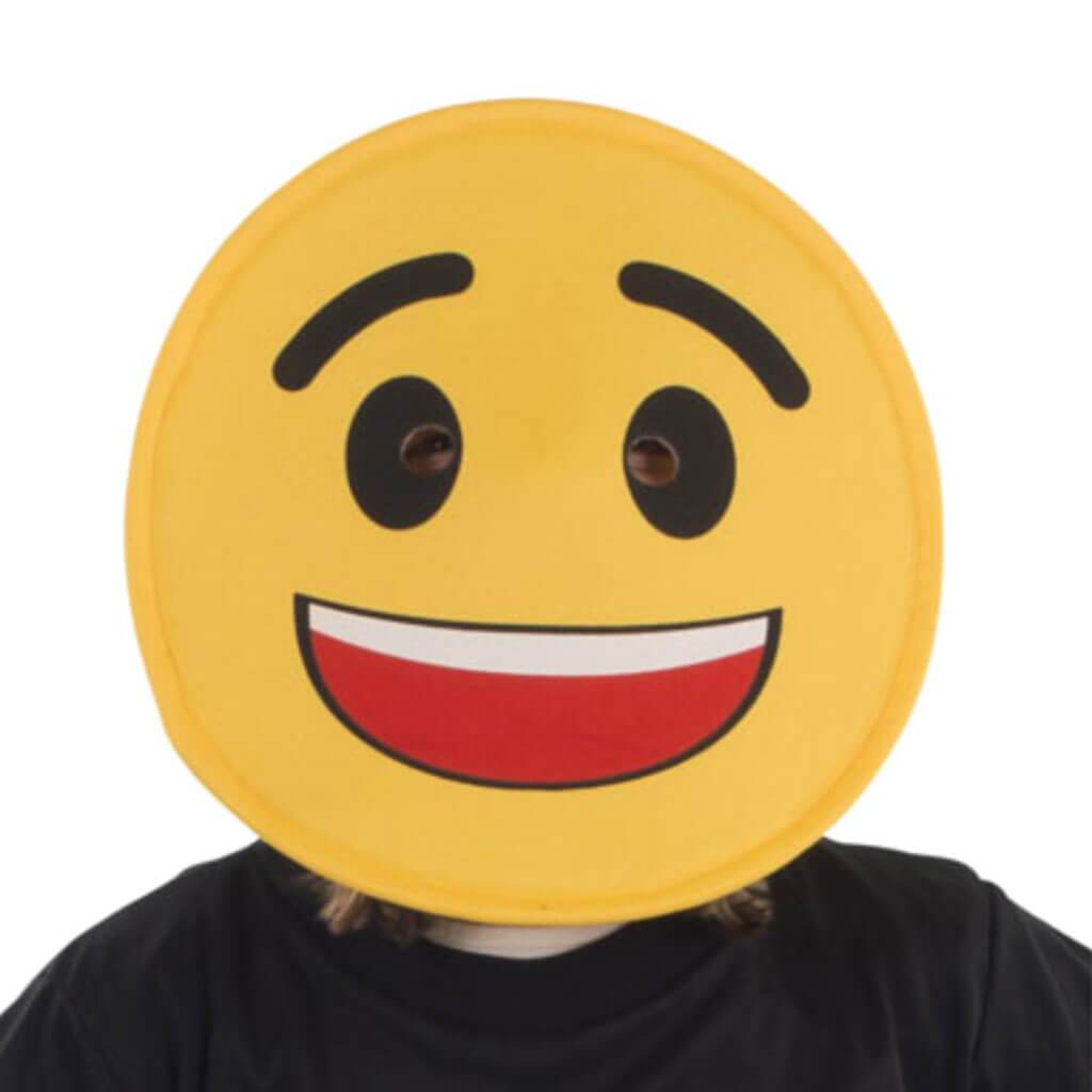 Smiling Face Emoji Mask