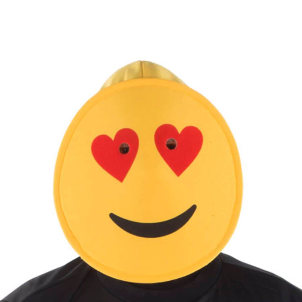 Smiling Hearts Emoji Mask