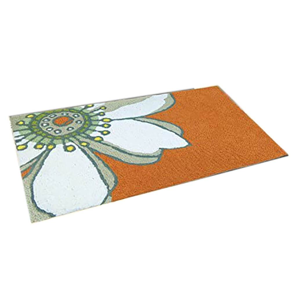 Jellybean Rug Daisy On Orange