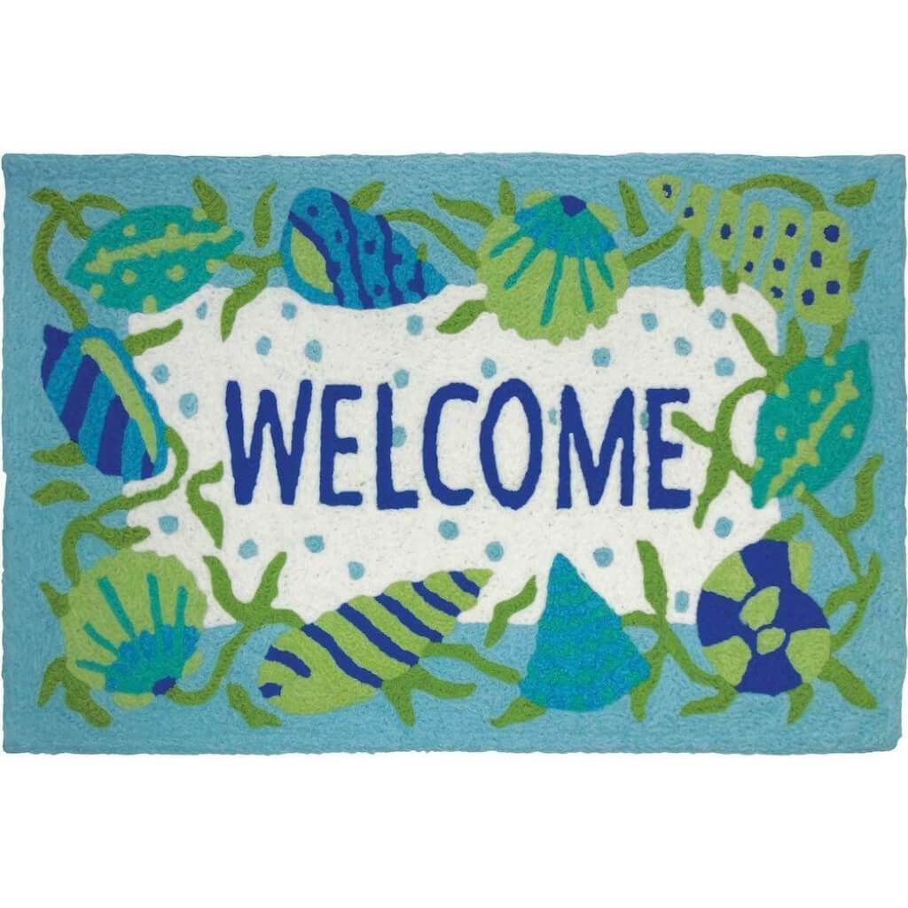 JELLYBEAN RUG BEACH WELCOME 