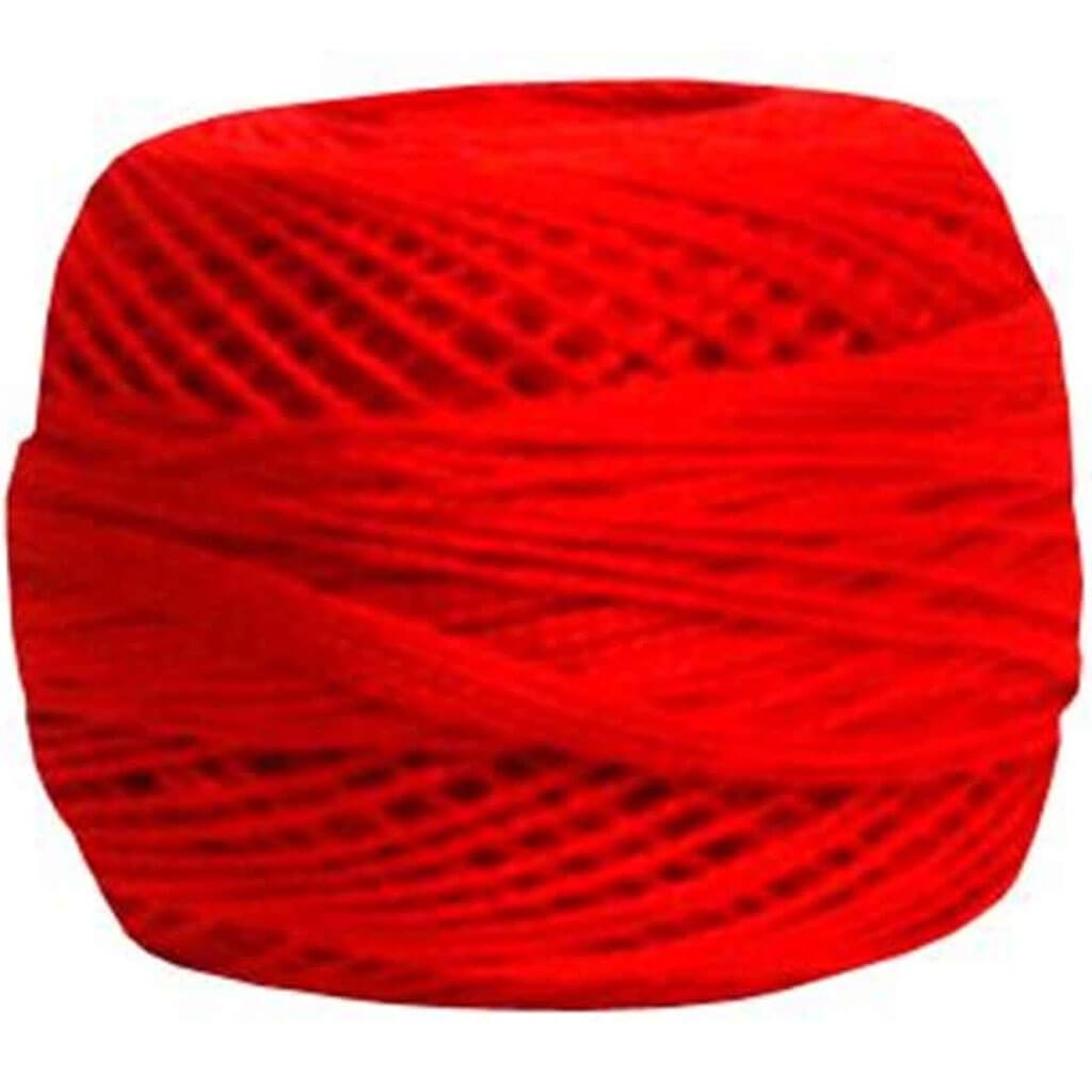 DMC Pearl Cotton Ball Size 8 Bright Red