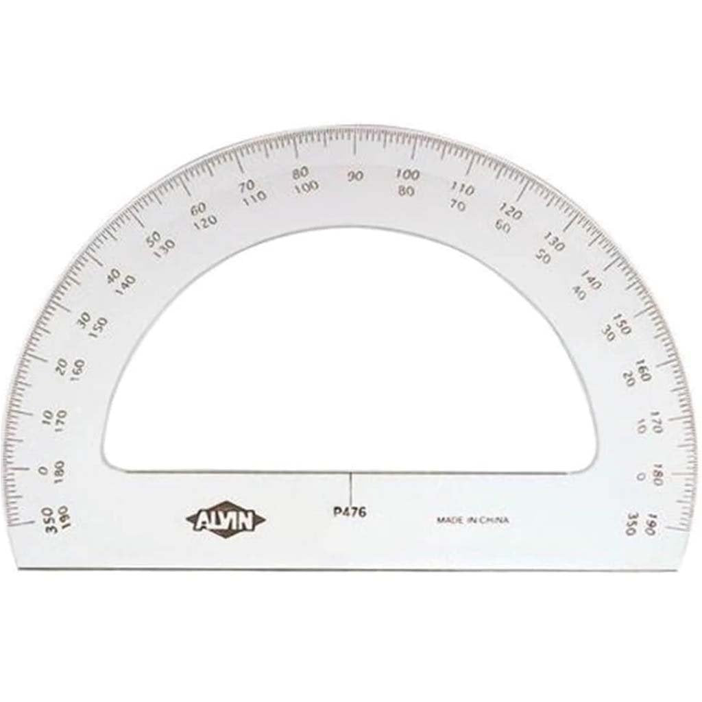 Semicircular Protractor 6in