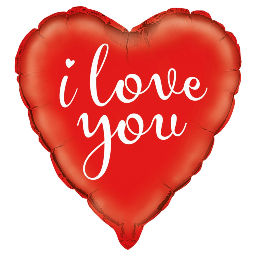 I Love You Red Heart Foil Balloon 18in 