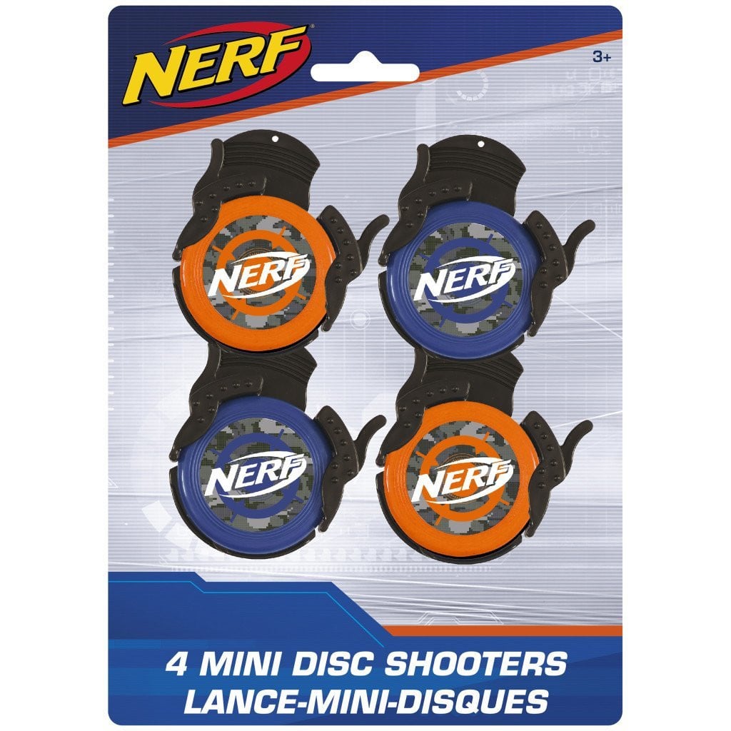 Nerf Disc Shooters, 4ct 