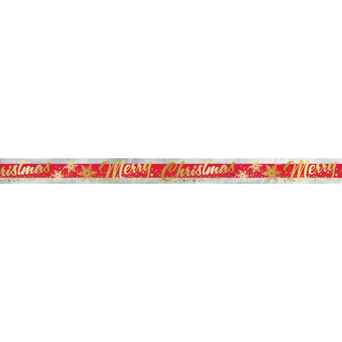 Gold Sparkle Christmas Foil Banner-12ft 
