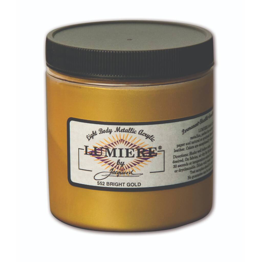 Lumiere Acrylic Paint 8oz #550 True Gold