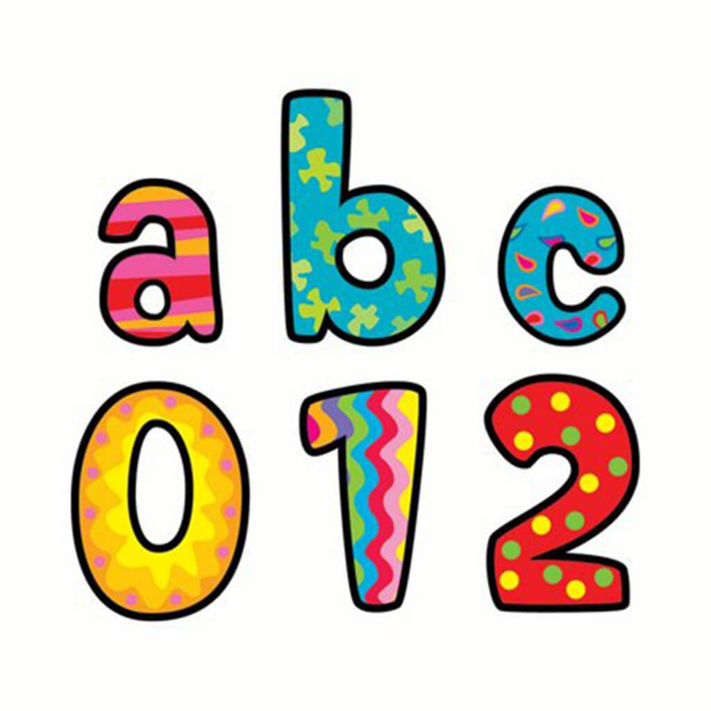 Multi Design Lowercase Letters Stickers