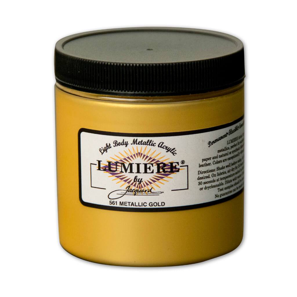 Lumiere Acrylic Paint 8oz #550 True Gold