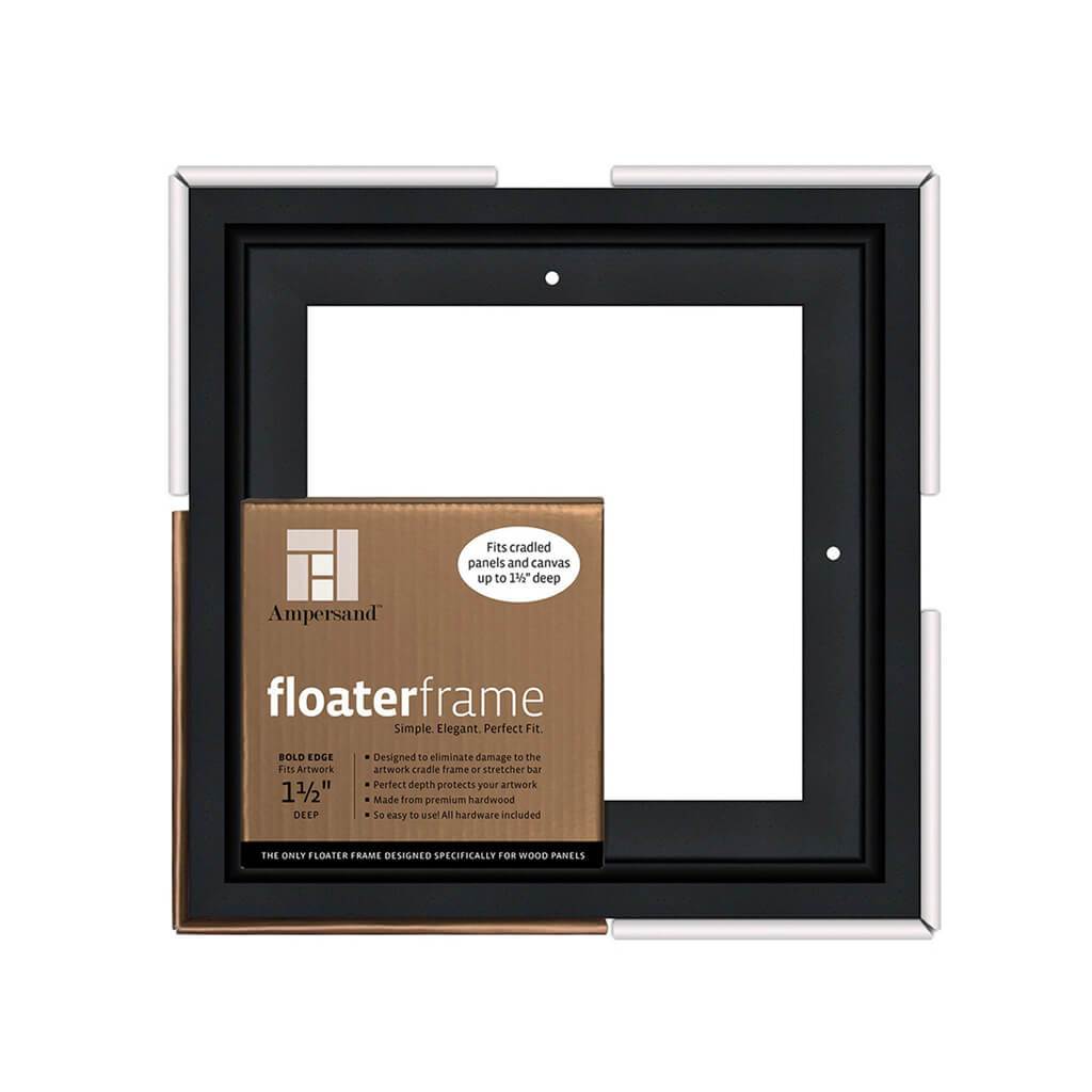 Floaterframes Bold Edge (3/8" Face) 1-7/8" Frame Profile for 1-1/2" Deep Artwork