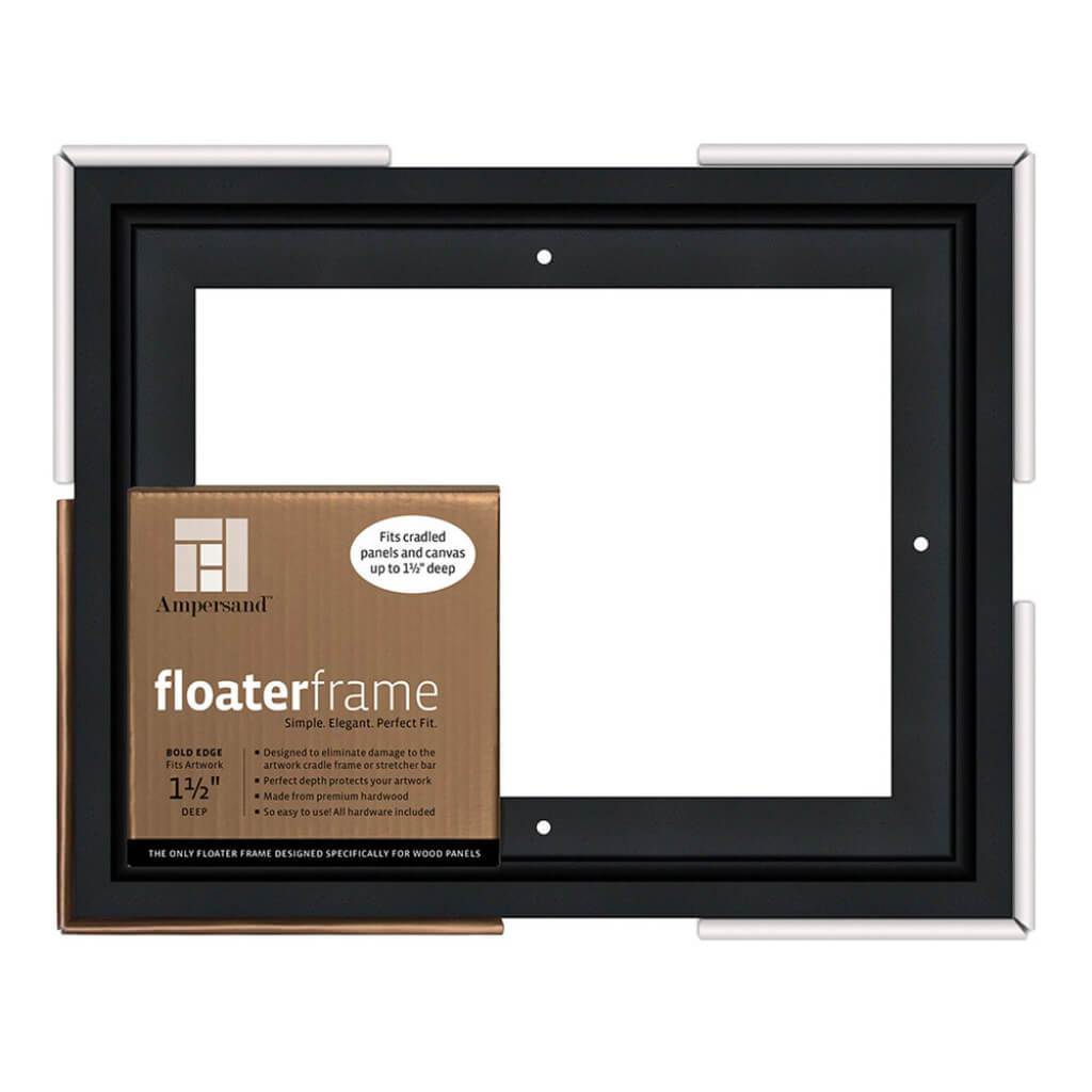 Floaterframes Bold Edge (3/8" Face) 1-7/8" Frame Profile for 1-1/2" Deep Artwork