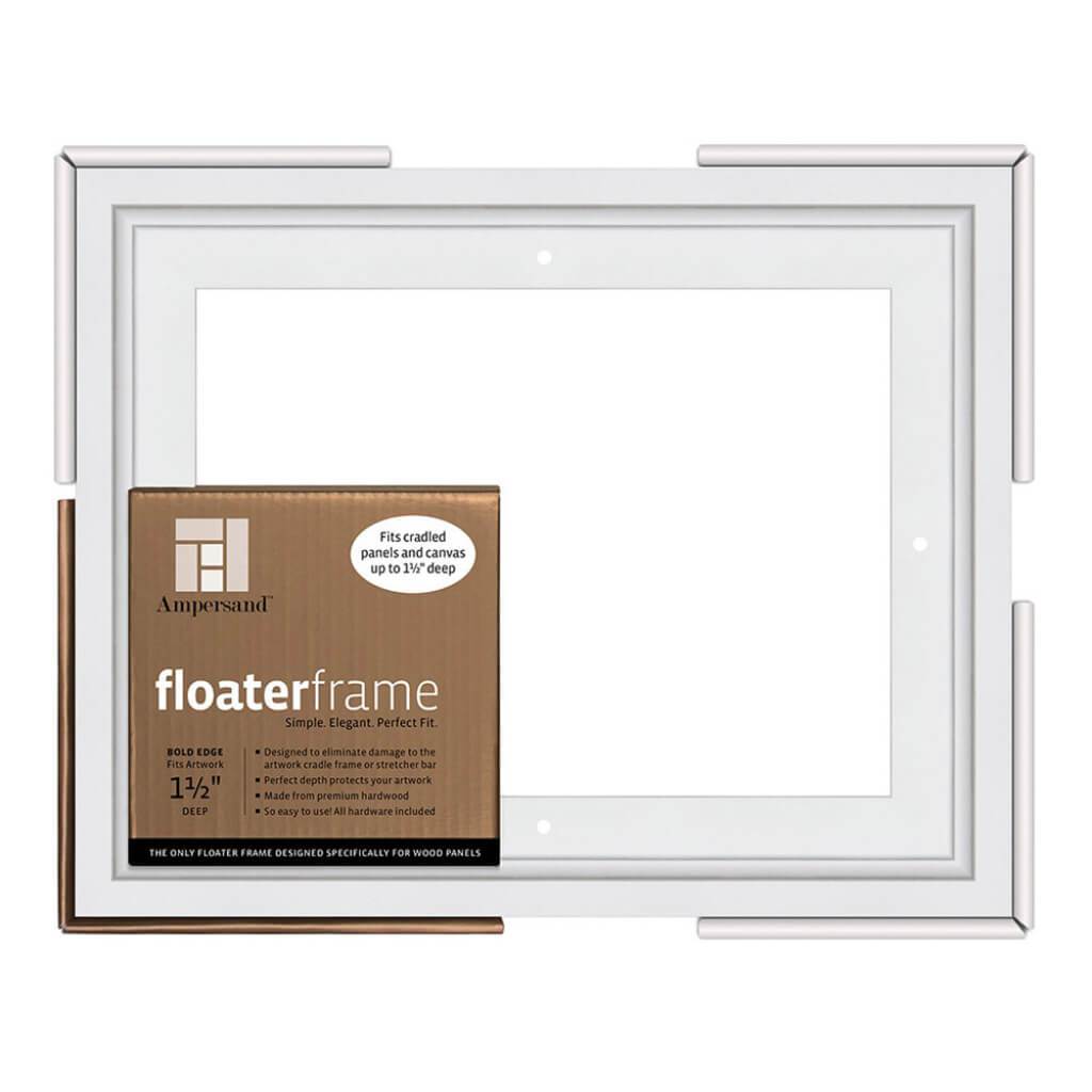 Floaterframes Bold Edge (3/8" Face) 1-7/8" Frame Profile for 1-1/2" Deep Artwork