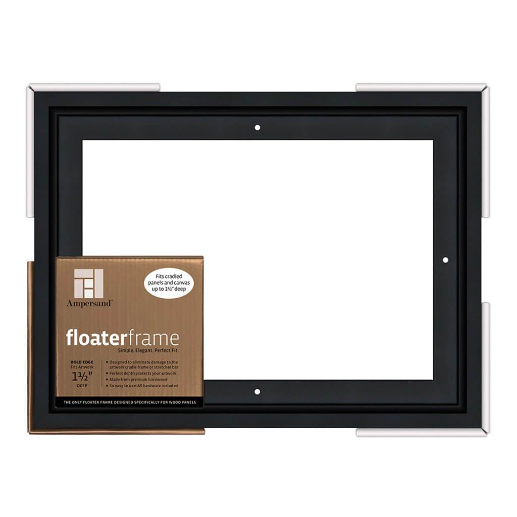 Floaterframes Bold Edge (3/8" Face) 1-7/8" Frame Profile for 1-1/2" Deep Artwork