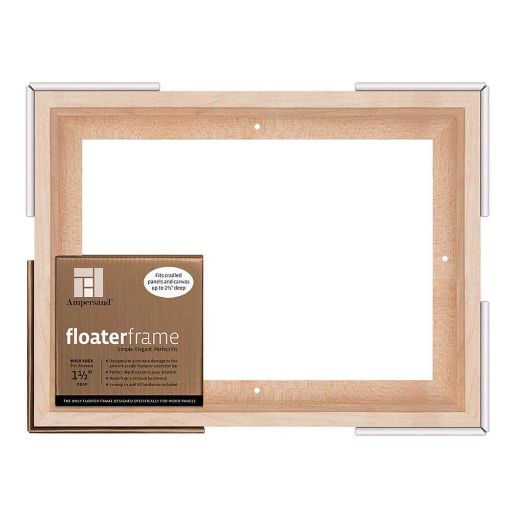 Floaterframes Bold Edge (3/8" Face) 1-7/8" Frame Profile for 1-1/2" Deep Artwork