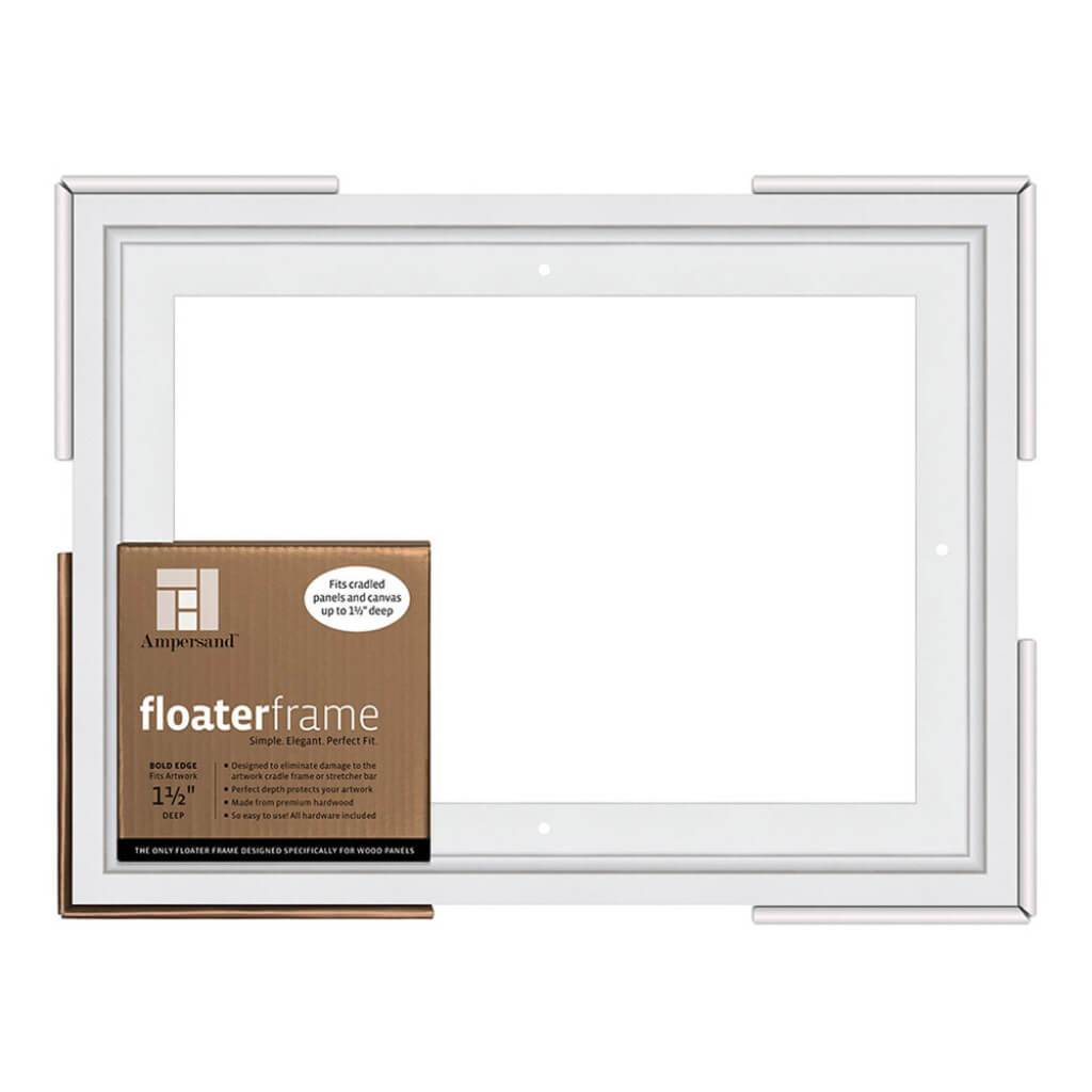Floaterframes Bold Edge (3/8" Face) 1-7/8" Frame Profile for 1-1/2" Deep Artwork