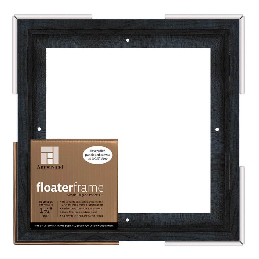 Floaterframes Bold Edge (3/8" Face) 1-7/8" Frame Profile for 1-1/2" Deep Artwork