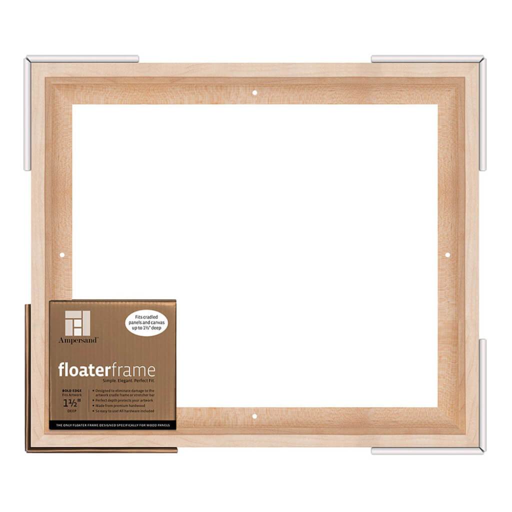Floaterframes Bold Edge (3/8" Face) 1-7/8" Frame Profile for 1-1/2" Deep Artwork