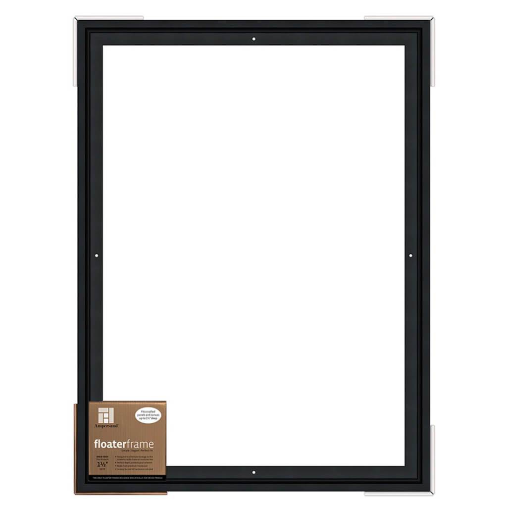 Floaterframes Bold Edge (3/8" Face) 1-7/8" Frame Profile for 1-1/2" Deep Artwork