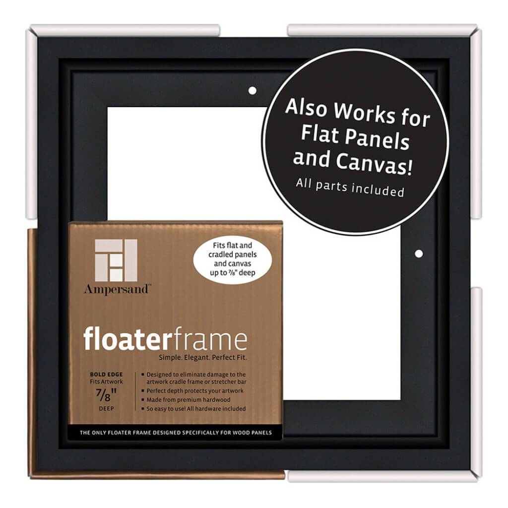 Floaterframes Bold Edge (3/8" Face) 1-7/8" Frame Profile for 7/8" Deep Artwork