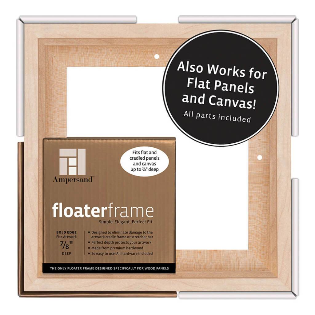 Floaterframes Bold Edge (3/8" Face) 1-7/8" Frame Profile for 7/8" Deep Artwork