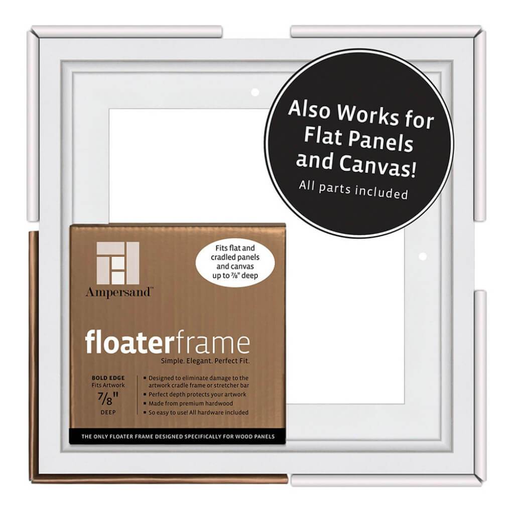 Floaterframes Bold Edge (3/8" Face) 1-7/8" Frame Profile for 7/8" Deep Artwork