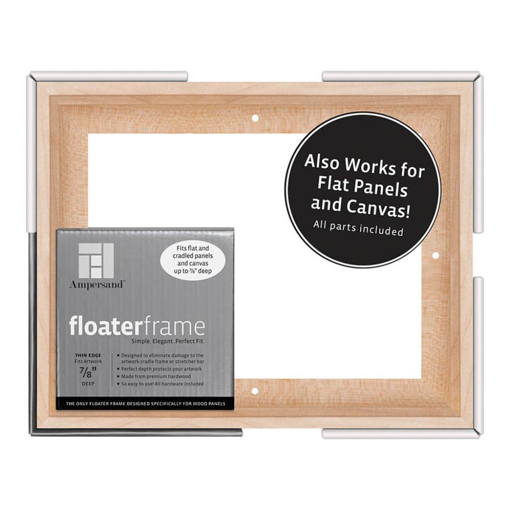 Floater Frames Thin Edge (1/4" Face) 1-1/4" Frame Profile for 7/8" Deep Artwork
