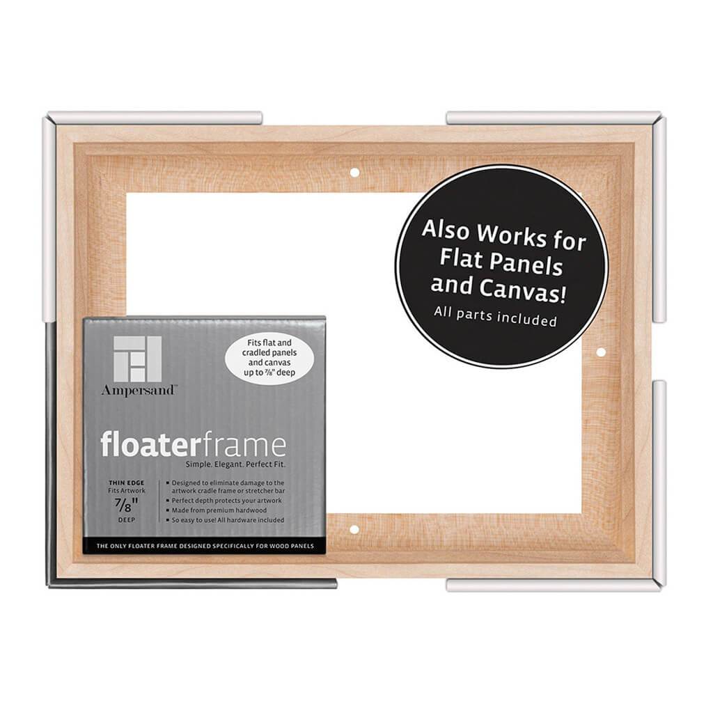 Floater Frames Thin Edge (1/4" Face) 1-1/4" Frame Profile for 7/8" Deep Artwork