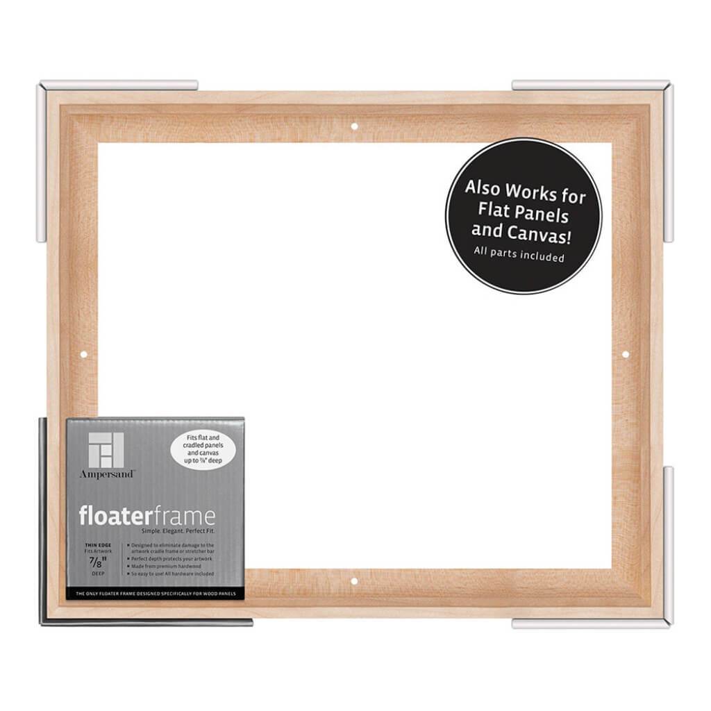 Floater Frames Thin Edge (1/4" Face) 1-1/4" Frame Profile for 7/8" Deep Artwork