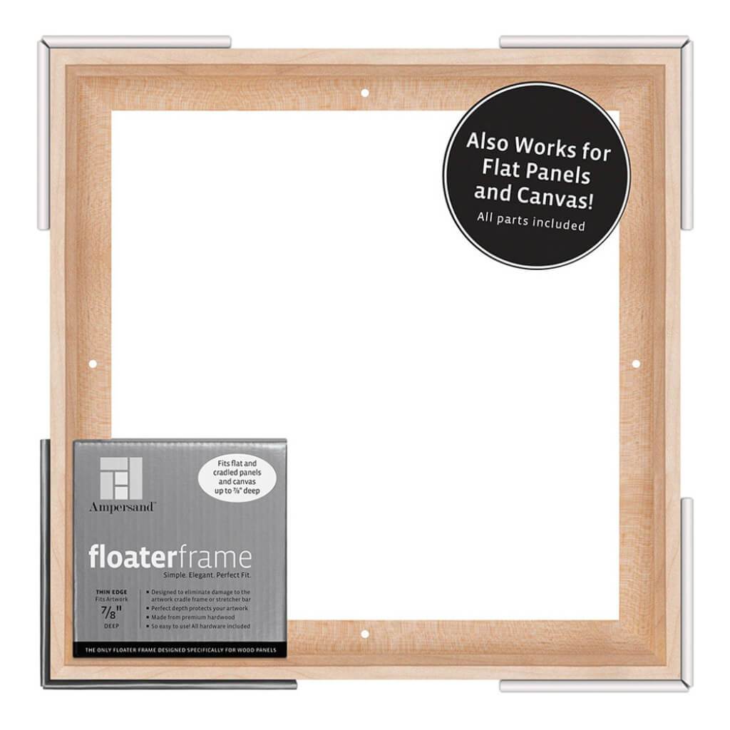 Floater Frames Thin Edge (1/4" Face) 1-1/4" Frame Profile for 7/8" Deep Artwork