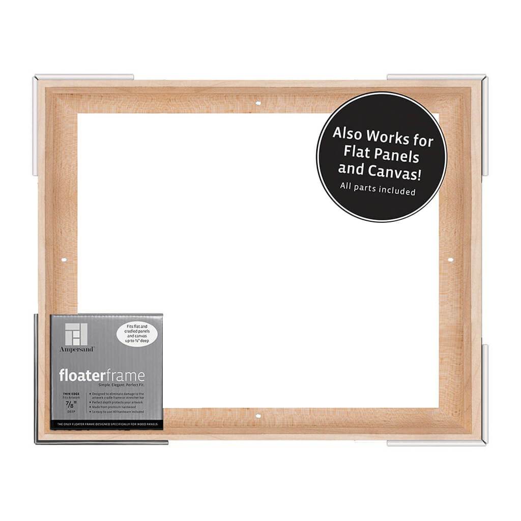 Floater Frames Thin Edge (1/4" Face) 1-1/4" Frame Profile for 7/8" Deep Artwork