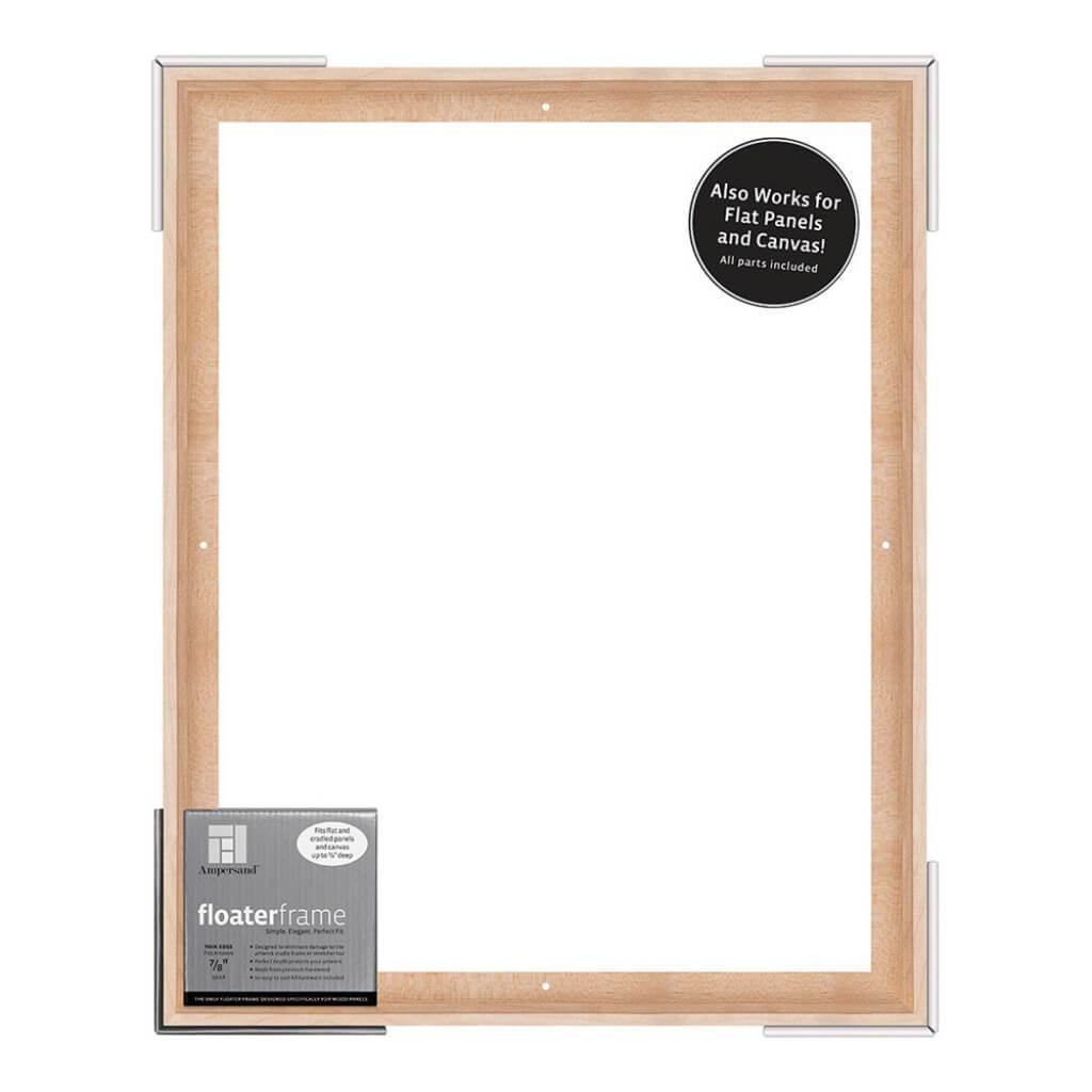 Floater Frames Thin Edge (1/4" Face) 1-1/4" Frame Profile for 7/8" Deep Artwork