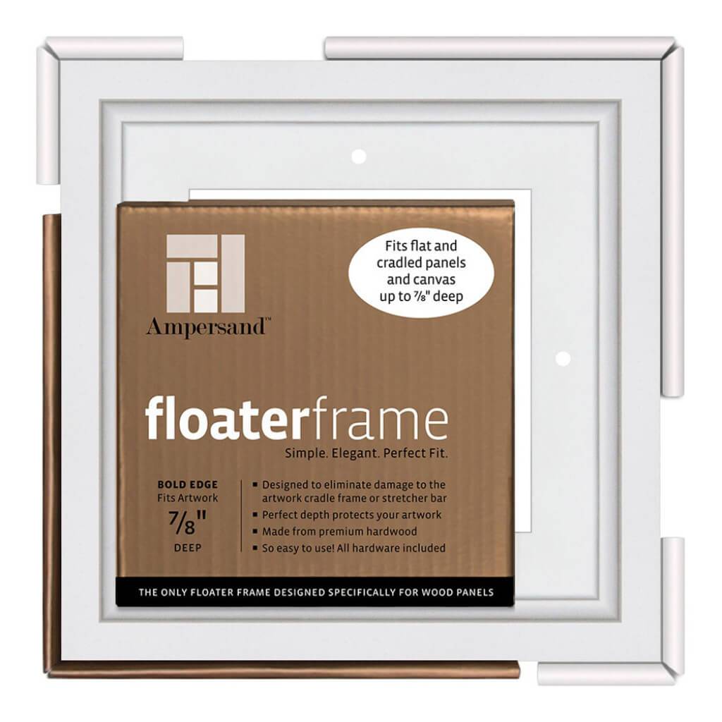 Floater Frames Thin Edge (1/4" Face) 1-1/4" Frame Profile for 7/8" Deep Artwork