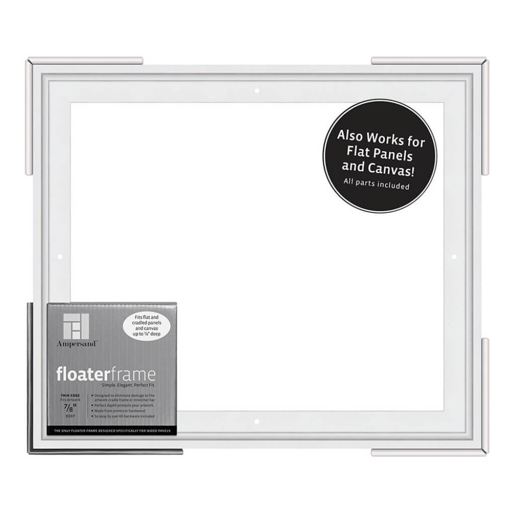 Floater Frames Thin Edge (1/4" Face) 1-1/4" Frame Profile for 7/8" Deep Artwork