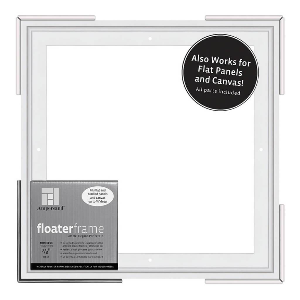 Floater Frames Thin Edge (1/4" Face) 1-1/4" Frame Profile for 7/8" Deep Artwork