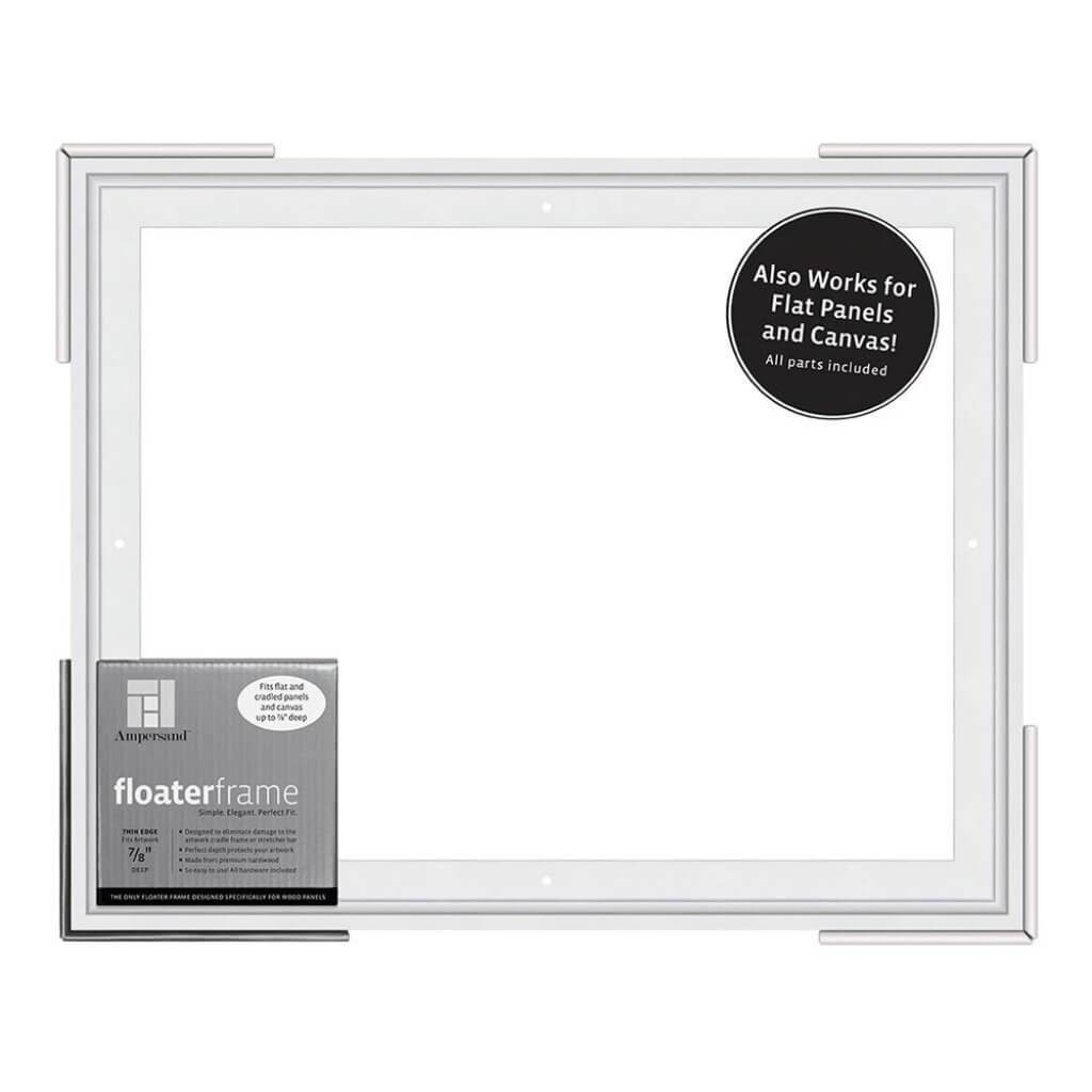 Floater Frames Thin Edge (1/4" Face) 1-1/4" Frame Profile for 7/8" Deep Artwork
