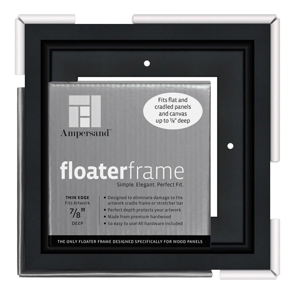 Floater Frames Thin Edge (1/4" Face) 1-1/4" Frame Profile for 7/8" Deep Artwork